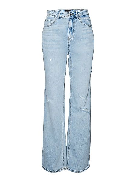 VERO MODA Vmkithy Loose Straight High Waist Jeans Damen Blau günstig online kaufen