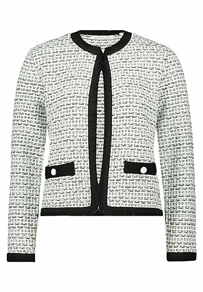 Betty&Co Strickjacke "Damen Strick-Cardigan mit Fransen" 1 Stk. tlg. günstig online kaufen