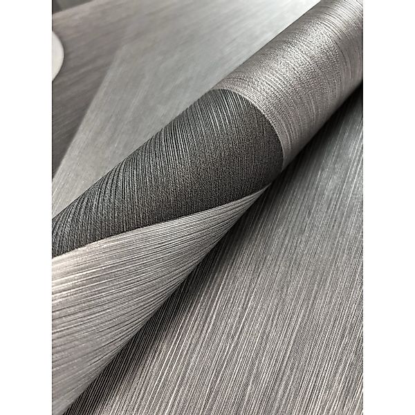 Newroom Vliestapete Nuccio Silber Grafik Modern Strukturiert FSC® günstig online kaufen