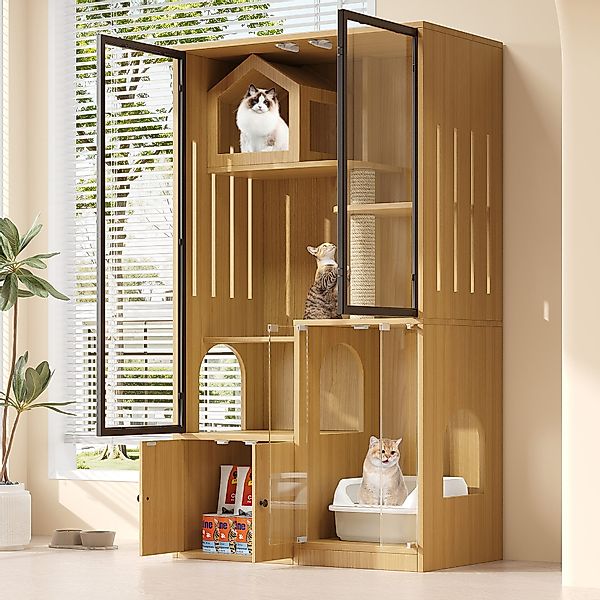 HAUSS SPOLE Tierhaus Katzenmöbel Katzenregal Katzenhöhle günstig online kaufen