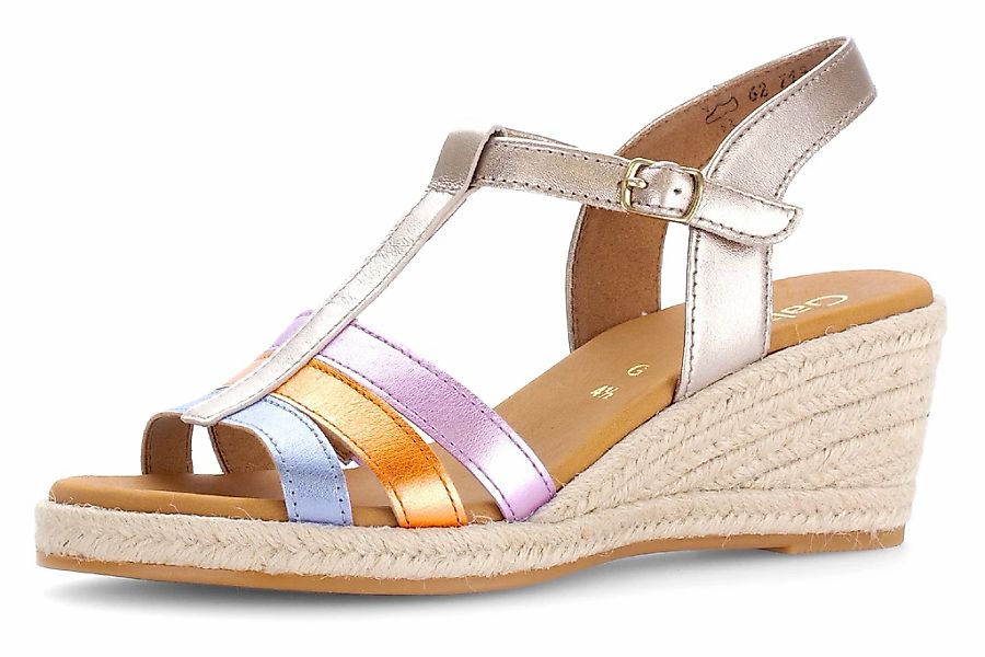 Gabor ATHEN Keilsandalette, Keilabsatz, Sommerschuh, Sandale mit verstellba günstig online kaufen