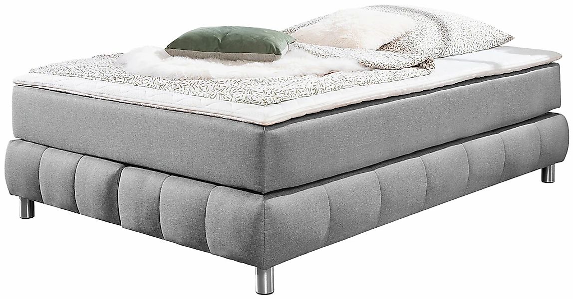 andas Boxspringbett "Salo" Ohne Kopfteil, inkl. Topper, auch in Überlänge 2 günstig online kaufen