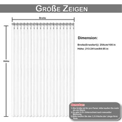 Jibenhome Lamellenvorhang Vertikal-Jalousie Raumteiler Vorhang Ösen günstig online kaufen