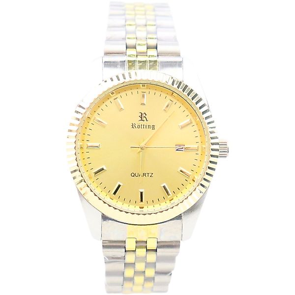 Rötting Design Quarzuhr Herrenuhr Quarz goldfarbene günstig online kaufen