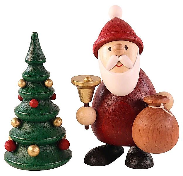 Ullrich Kunsthandwerk Dekofigur Weihnachtsmann stehend mit Glocke, Sack und günstig online kaufen