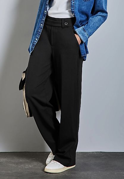 STREET ONE Stoffhose mit Knopfdetail am günstig online kaufen