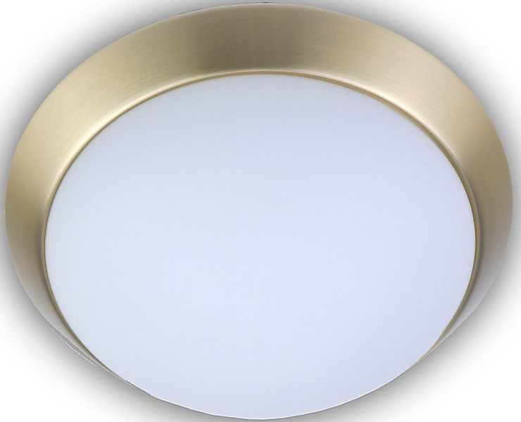 niermann Deckenleuchte »Opal matt, Dekorring Messing matt, HF Sensor, LED«, günstig online kaufen