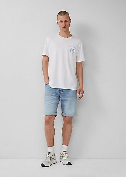 QS Bermudas Denim-Shorts John / Regular Fit / Mid Rise Waschung günstig online kaufen