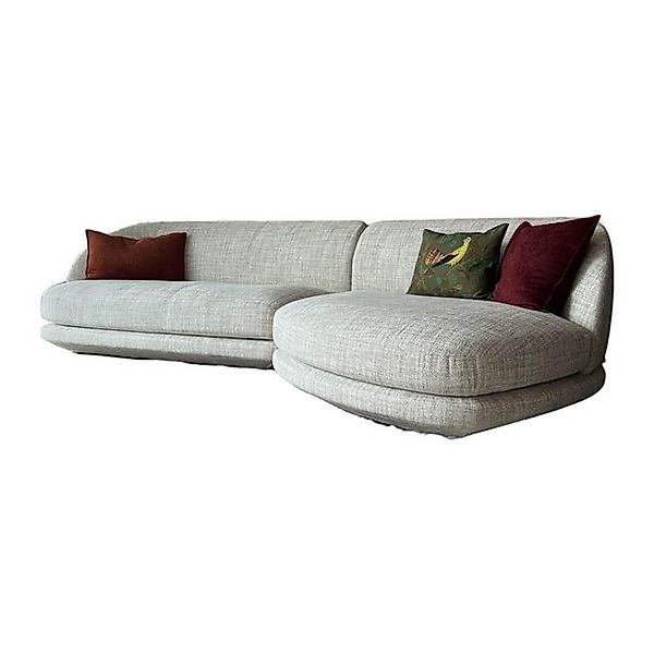Giorgetti Ecksofa Ecksofa Vesper Stoff Sahara Creme Füße Metalls Schwarz mi günstig online kaufen