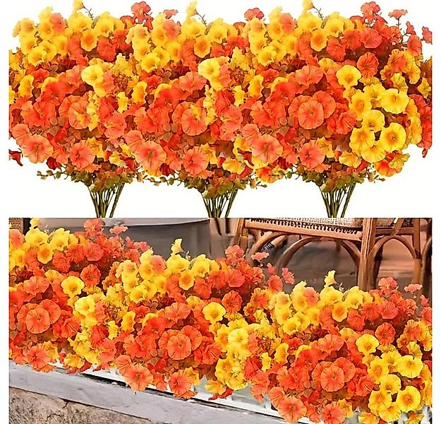 Kunstblumenstrauß 12 Bündel Herbstblumen,Herbststrauß,Veilchen Künstliche B günstig online kaufen