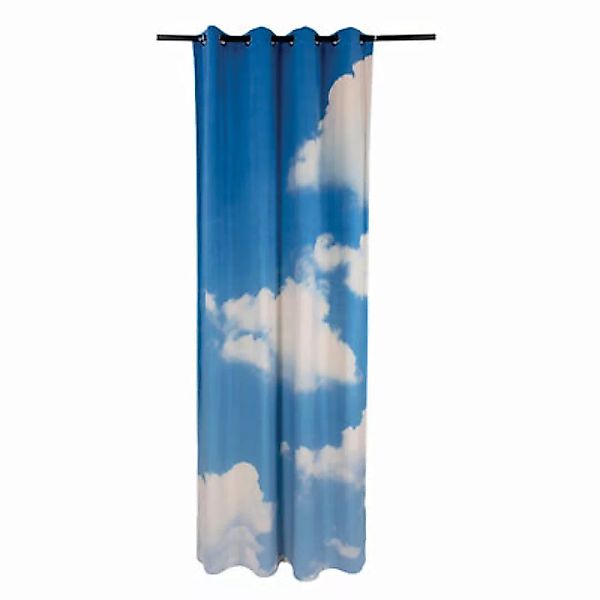 Vorhang Toiletpaper - Clouds Left textil blau / 280 x 140 cm - Polyester - günstig online kaufen