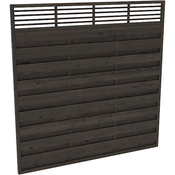 Sichtschutzzaun Element Wien Anthrazit,asiert 180 cm x 180 cm günstig online kaufen