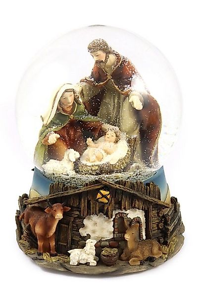 ELLUG Schneekugel Schneekugel mit Spieluhr (Stille Nacht) Krippenspiel, zum günstig online kaufen