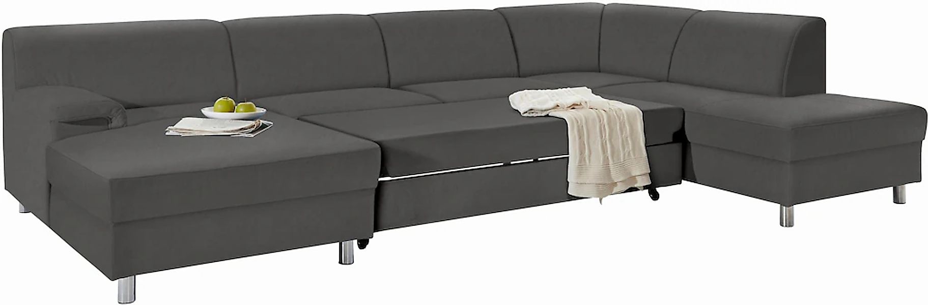 INOSIGN Wohnlandschaft "Jamie, zeitloses Design, fester Sitzkomfort, viel P günstig online kaufen