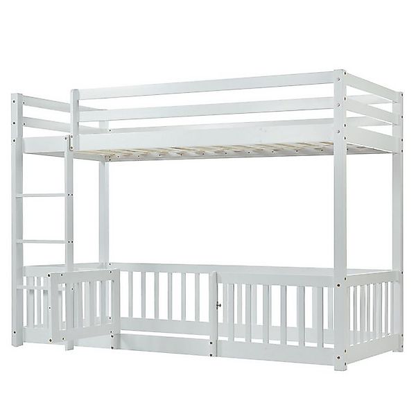i@home Etagenbett mit rechtwinkliger Treppe, Bett mit Zäune und Türchen, (1 günstig online kaufen