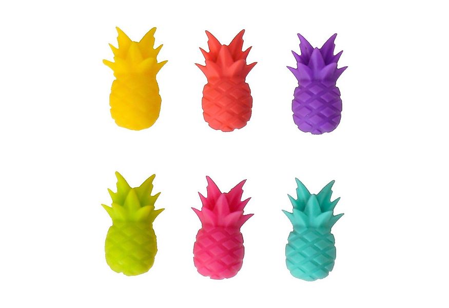 Winkee Küchenorganizer-Set Ananas Glasmarkierer im 6er Set günstig online kaufen