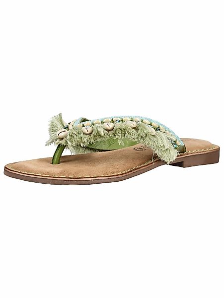 Lazamani Zehentrenner "Lazamani Pantoletten Leder/Textil" günstig online kaufen