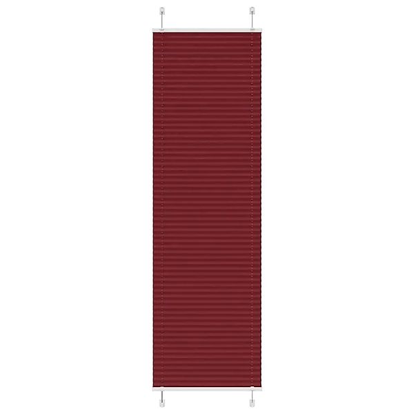 vidaXL Plissee Bordeauxrot 55x200 cm Stoffbreite 54,4 cm Polyester 4015253 günstig online kaufen