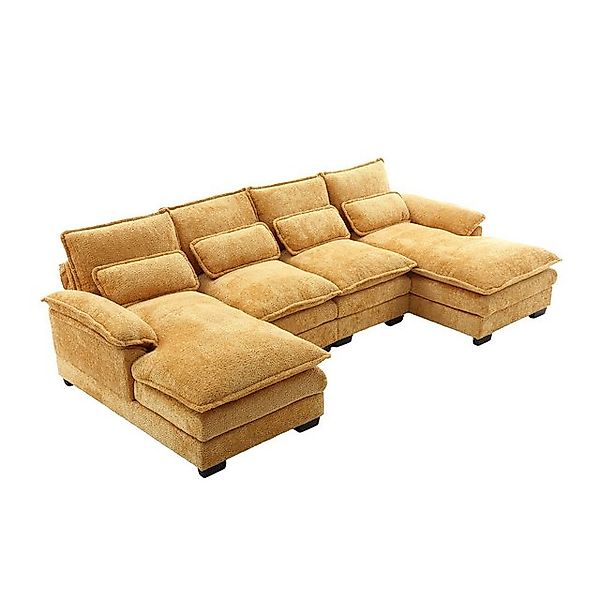 Gotagee Big-Sofa Modernes U-förmiges Sofa modulares 4-Sitzer-Sofa Wohnzimme günstig online kaufen