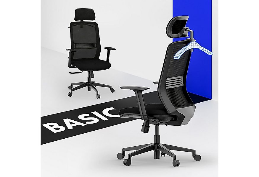 FLEXISPOT Bürostuhl Ergonomischer Schreibtischstuhl (verstellbare Rückenleh günstig online kaufen