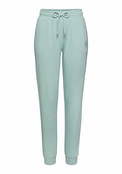 Buffalo Sweathose, Loungehose mit seitlichen Taschen und kleinem Druck, Lou günstig online kaufen