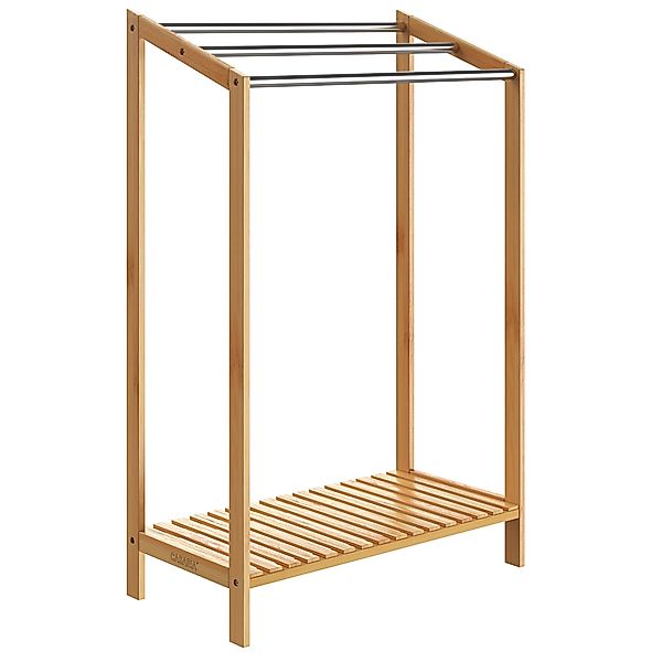 Handtuchhalter Bambus mit Edelstahlstangen günstig online kaufen