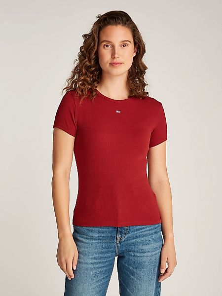 Tommy Jeans T-Shirt "TJW SLIM ESSENTIAL RIB SS", mit gerippter Struktur günstig online kaufen