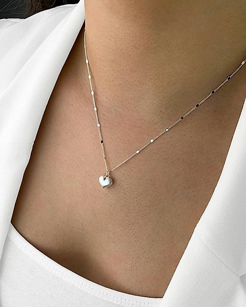 DANIEL CLIFFORD Herzkette 'Marie' Damen Halskette Silber 925 Anhänger Herz günstig online kaufen