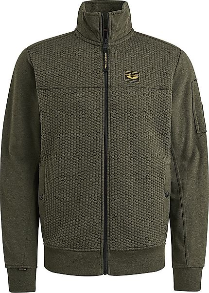 PME Legend Strickjacke Jacquard Interlock Beluga Grün - Größe 3XL günstig online kaufen