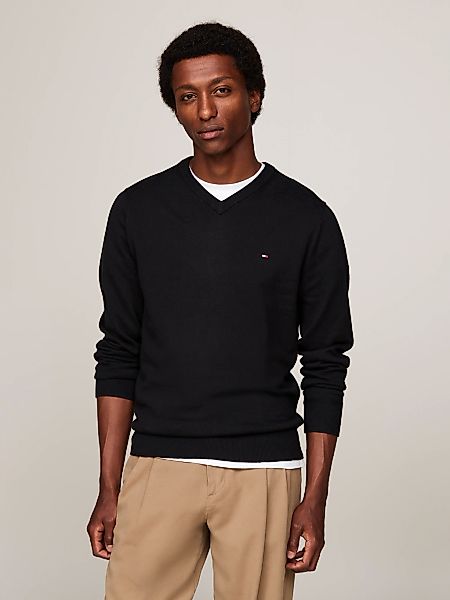 Tommy Hilfiger V-Ausschnitt-Pullover PIMA ORG CTN günstig online kaufen