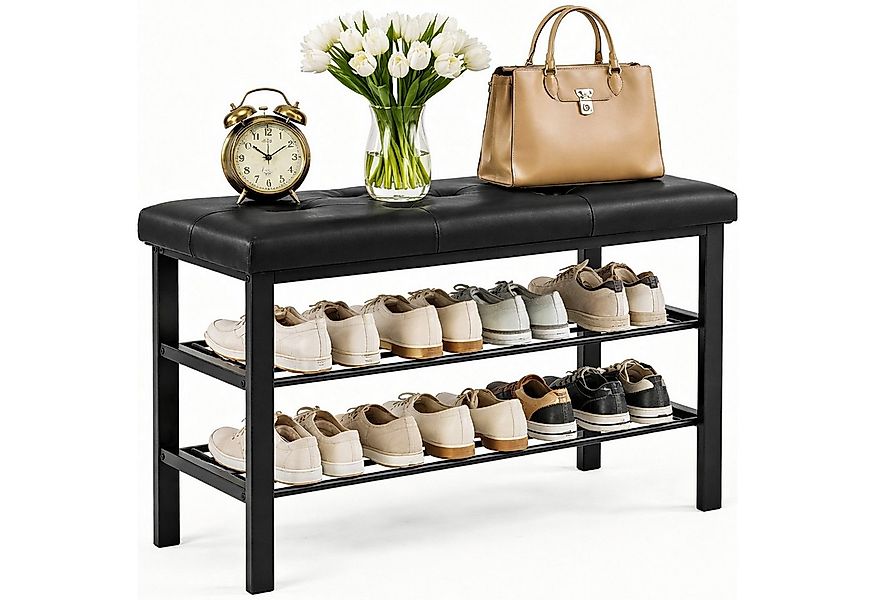 SURFOU Schuhbank Sitzbank mit Gepolsterter bis 200 kg Sitzfläche Schuhregal günstig online kaufen