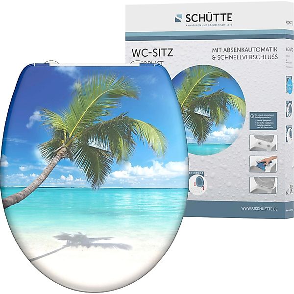 Schütte WC-Sitz "CARRIBEAN", Duroplast, mit Absenkautomatik und Schnellvers günstig online kaufen