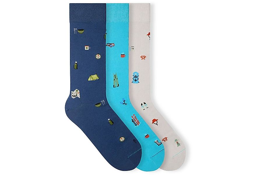 von Jungfeld Socken Signature Icons SET Baumwoll-Mischung 35-46 Unisex (3-P günstig online kaufen
