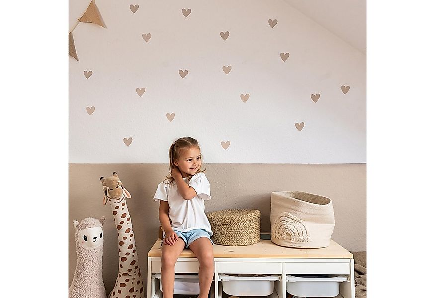 lilimaus Wandsticker Herzen / Punkte für Kinderzimmer - Wandtattoo selbstkl günstig online kaufen