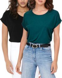 ONLY T-Shirt Stilvolles Basic Shirt mit günstig online kaufen