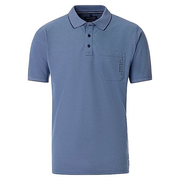 CASAMODA Poloshirt Große Größen Herren Poloshirt rauchblau melange melange günstig online kaufen