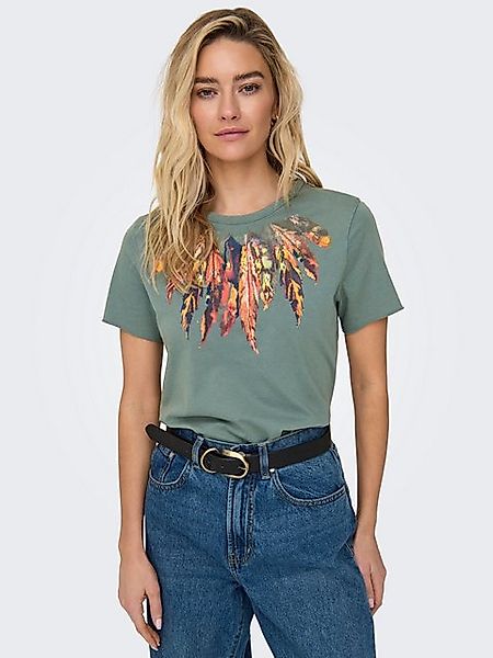 ONLY Rundhalsshirt ONLLUCY REG S/S TOP JRS NOOS unterschiedlich bedruckt günstig online kaufen