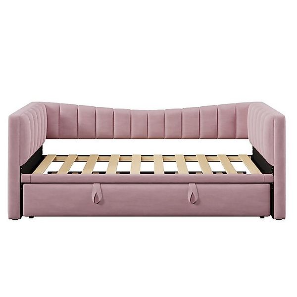 Gotagee Polsterbett Daybett 90x200cm mit Ziehbett Sofabett Einzelbett Doppe günstig online kaufen