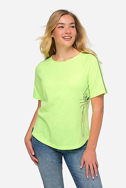 Laurasøn T-Shirt T-Shirt seitlicher Robben-Print Rundhals günstig online kaufen