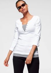 KangaROOS 2-in-1-Shirt Langarm, sehr figurbetont günstig online kaufen