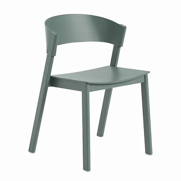 Stapelbarer Stuhl Cover holz grün / Holz - Muuto - Grün günstig online kaufen