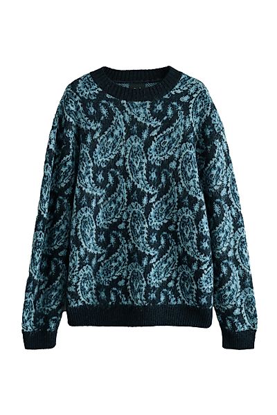 Next Rundhalspullover Angerauter Relaxed Fit Rundhalspullover günstig online kaufen