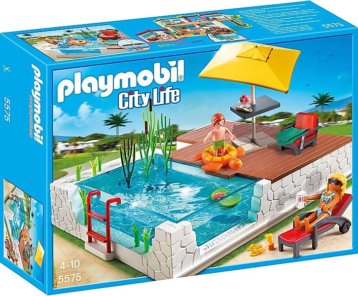 Playmobil® Spielwelt Einbau-Swimmingpool, (Set, 1-tlg., 1 günstig online kaufen
