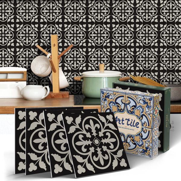 Coonoor Fliesenaufkleber Küchenfliesenaufkleber, wasserdichte Fliesenaufkle günstig online kaufen