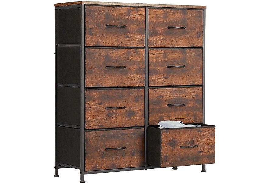 DUMOS Stauraumschrank Kommode mit Stoffschubladen, Stoffkommode für Schlafz günstig online kaufen