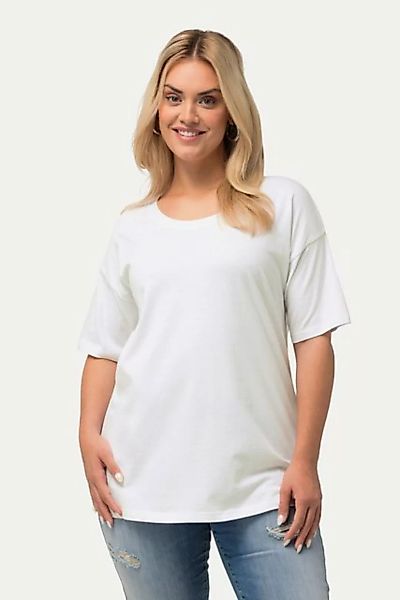 Ulla Popken T-Shirt T-Shirt oversized Rundhals Halbarm günstig online kaufen