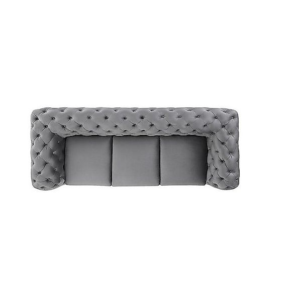 JVmoebel Sofa Designer Sofa 3 Sitzer Chesterfield Couch Polster Sofas Couch günstig online kaufen