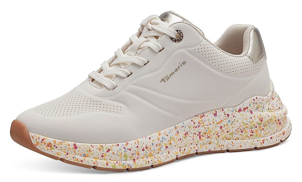 Tamaris Sneaker mit gesprenkelter Laufsohle, Freizeitschuh, günstig online kaufen