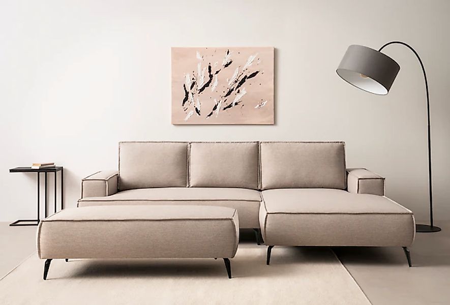 andas Sitzgruppe »TVINNU, Polsterecke L-Form, Schlaffunktion, mit Hocker« S günstig online kaufen