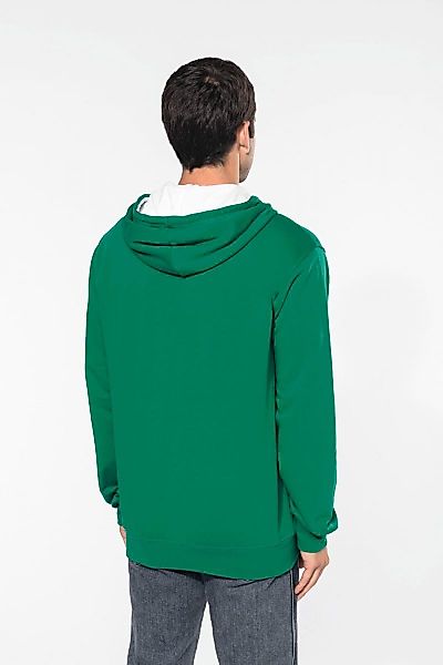 Kariban Kapuzensweatjacke HERREN-KAPUZENSWEATSHIRT BICOLOR mit Reißverschlu günstig online kaufen